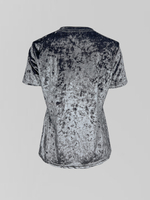 Футболка YIXUAN 32131 однотонная велюровая средней длины