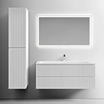 Тумба подвесная SANCOS Snob T 1195х445х500, c двумя ящиками оснащенными доводчиками, Bianco, арт.SNT120W