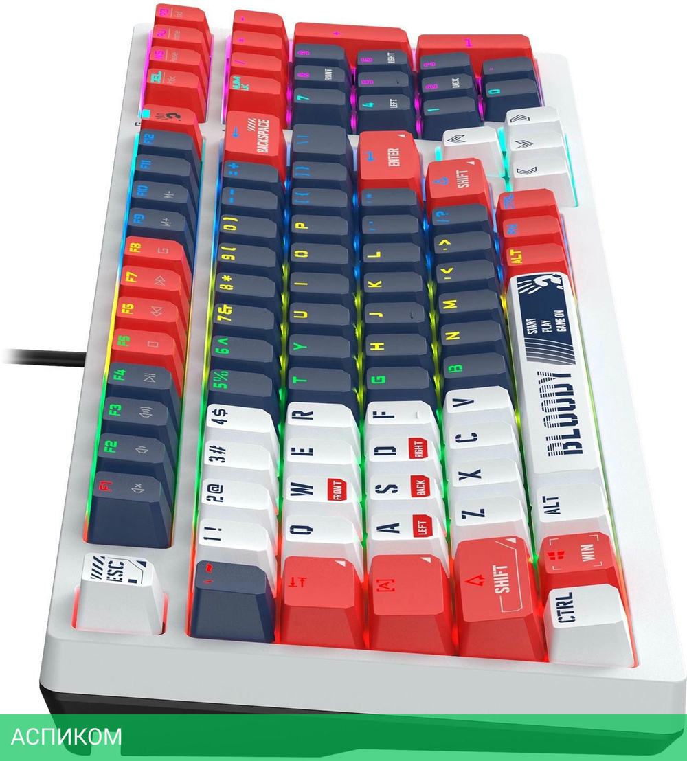 Клавиатура A4Tech Bloody S98 Plus Sports Navy BLMS Red