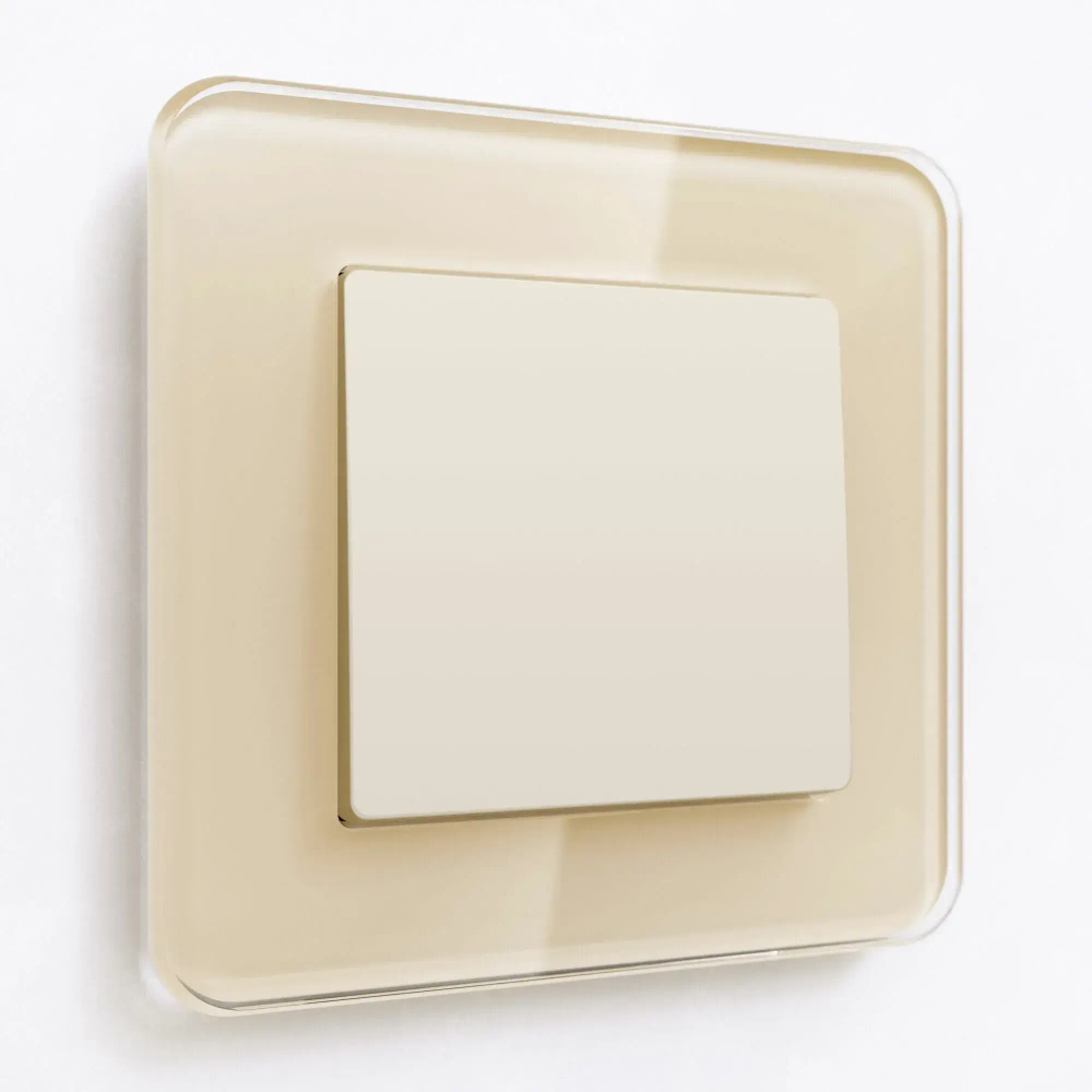 Выключатель одноклавишный (айвори матовый) W1110062