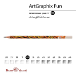 Карандаш ч/г НВ пластиковый корпус "ArtGraphix. Тигр" (Bruno Visconti)