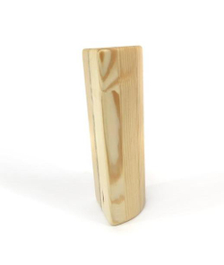 Кирпич для йоги полукруглый деревянный лак