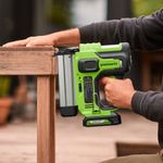 Нейлер аккумуляторный Greenworks, GD24BN, 3400707,24v, без АКБ и ЗУ