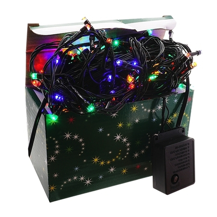 GAEM Электрогирлянда комн (бахрома), L300 W0,5 H50 см (80 разноцв LED ламп 4W, 8 реж свеч, IP20)