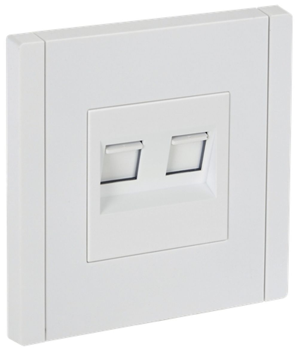 FORTE&PIANO Розетка двойная RJ11+RJ45 кат.5E FP235 белый IEK