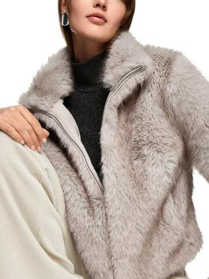 Marc Cain Куртка укороченная из эко-меха