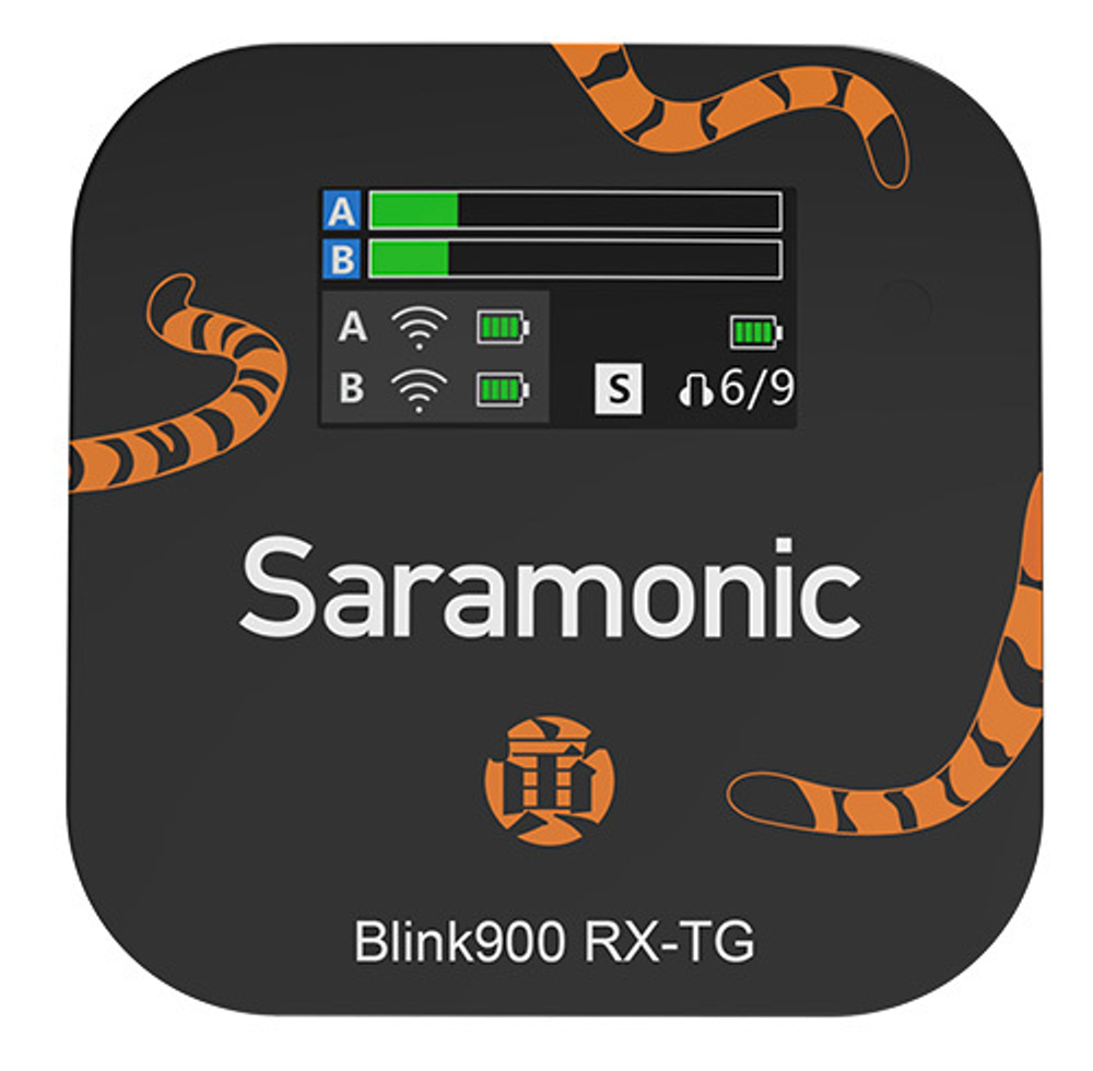 Радиосистема Saramonic Blink900 B2TG (TX+TX+RX) 2,4Гц приемник + 2 передатчика в кейсе с подзарядкой