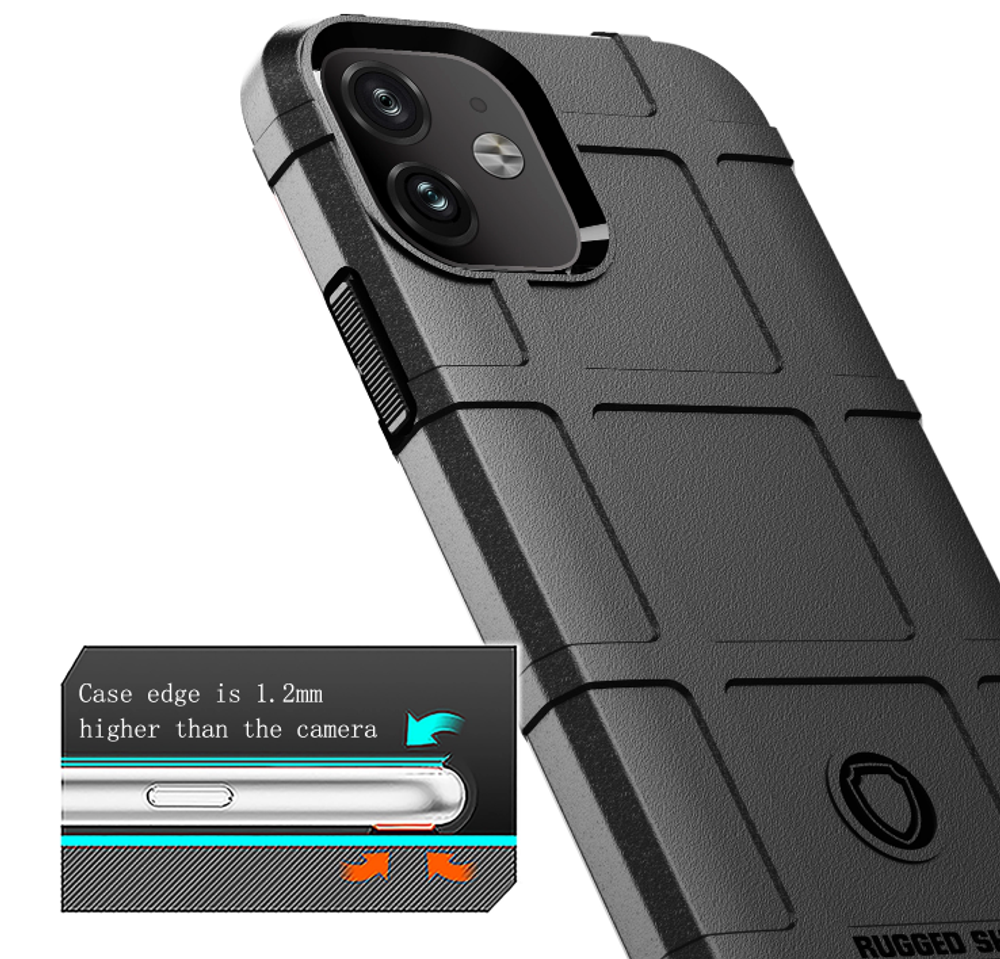 Чехол для iPhone 11 цвет Black (черный), серия Armor от Caseport