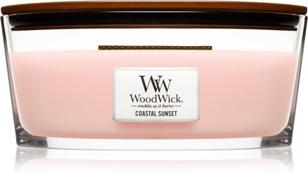 Woodwick Coastal Sunset - ароматическая свеча с деревянным фитилем (хартвик) /   453  g  / GTIN 663595760492