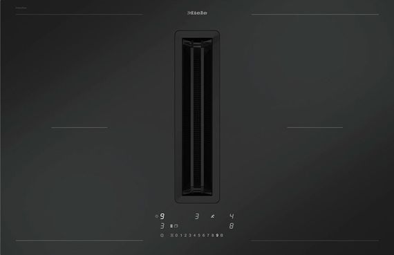 Индукционная стеклокерамич. панель с вытяжкой Miele KMDA7876FL-U 125 Gala Ed