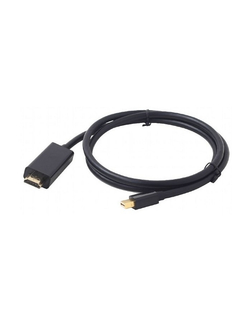Cablexpert Кабель mDP-HDMI, 20M/19M, 1.8м, черный, позол.разъемы, пакет (CC-mDP-HDMI-6)
