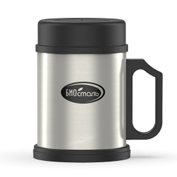 Термокружка Biostal (0,33 литра) с пластиковой ручкой и крышкой