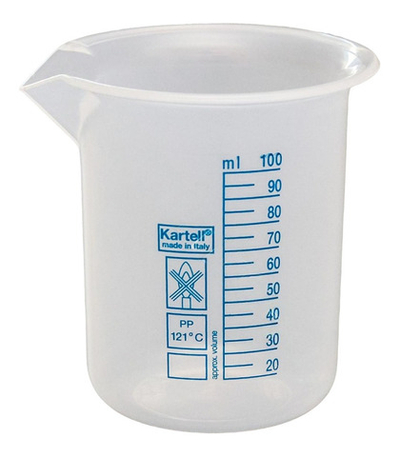 Стакан 100 мл.,с дел., п/п,Kartell, уп.2/12 шт