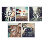 Тетрадь 48л. клетка,мяг.переп., мелован.картон 190 г/м² "Цитата дня" (Феникс+)