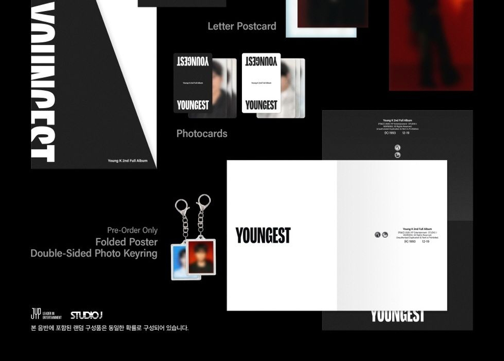 Альбом YOUNG K (DAY6) - YOUNGEST 2nd Full Album PHOTOBOOK 2 Version SET