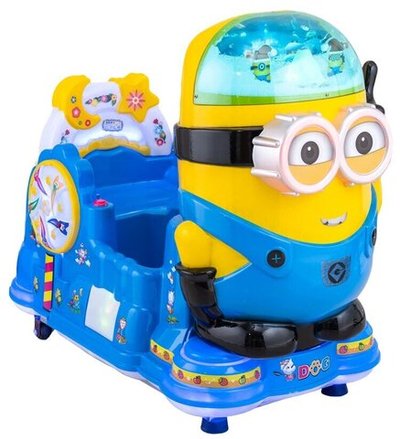 Аттракцион качалка с мультиками «Желтый человечек»