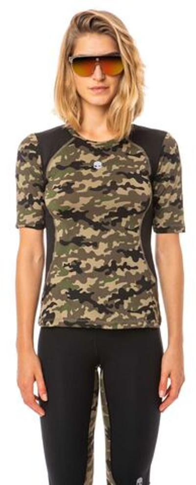 Женская теннисная футболка Hydrogen Printed Second Skin Tee Woman - Green