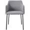 Серый стул Koping на черных металлических ножках | Купить в Hallberg.ru