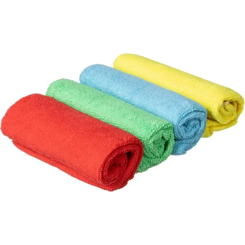 Салфетки хозяйственные Luscan микрофибра 40x40 см 220 г/кв.м (4 штуки в упаковке)