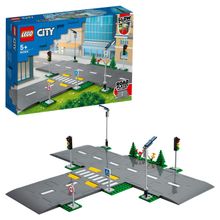 Конструктор LEGO 60304 City Дорожные пластины Перекрёсток