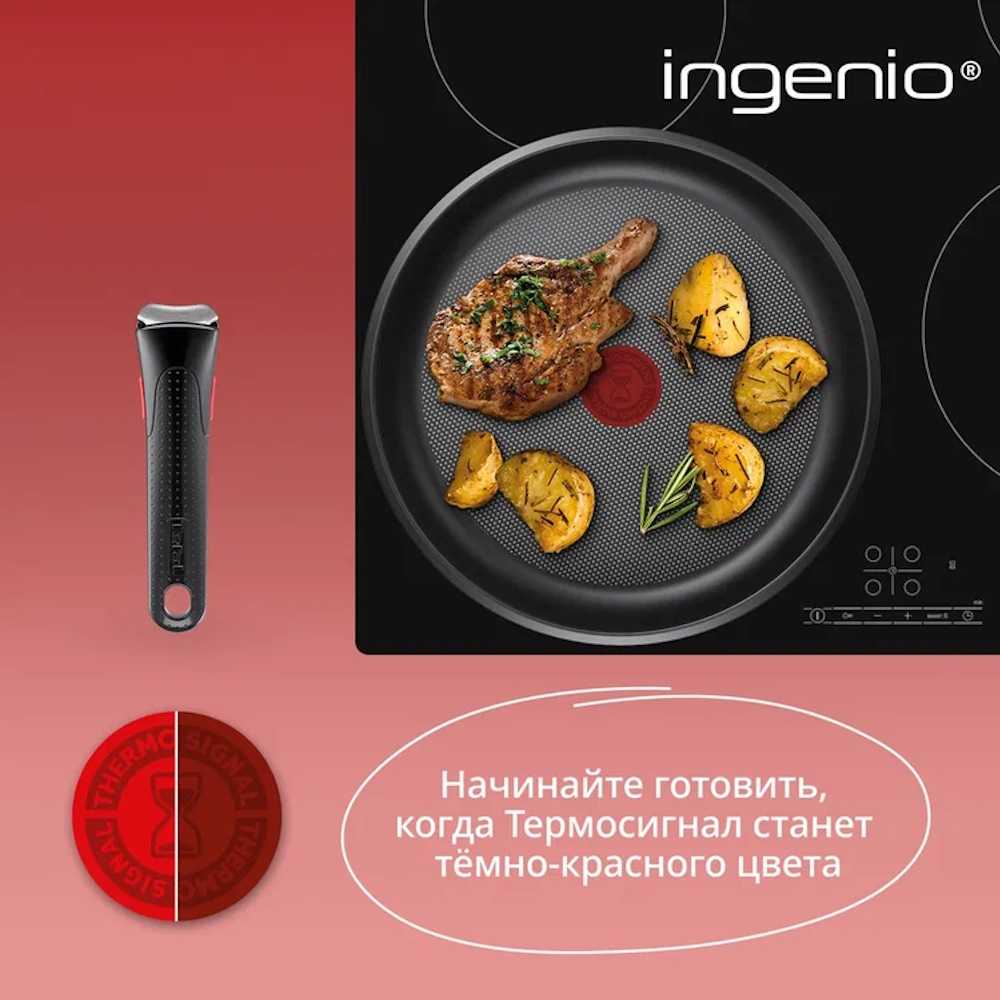 Набор посуды из нержавеющей стали Tefal Ingenio Cook Eat 6 предметов L881S604