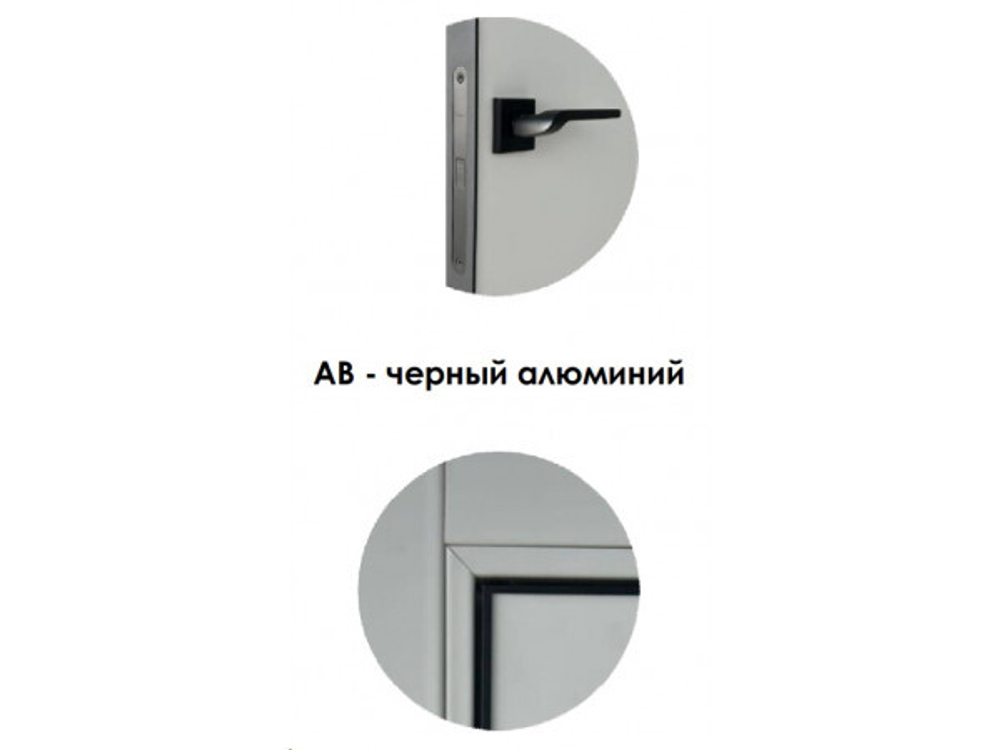 Дверь межкомнатная Порта-50 4АВ черная кромка с 4х сторон