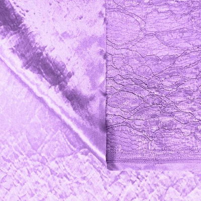 Ткань Кружево корд на трикотажной основе, 240 гр/м2, 150 см, сиреневый