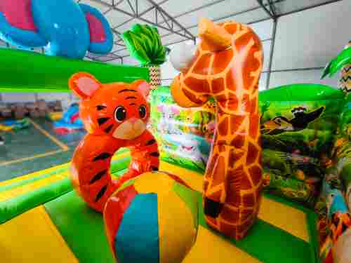 Коммерческий надувной батут «Чудо-сафари 2» 3,5*3,5*2,6 м