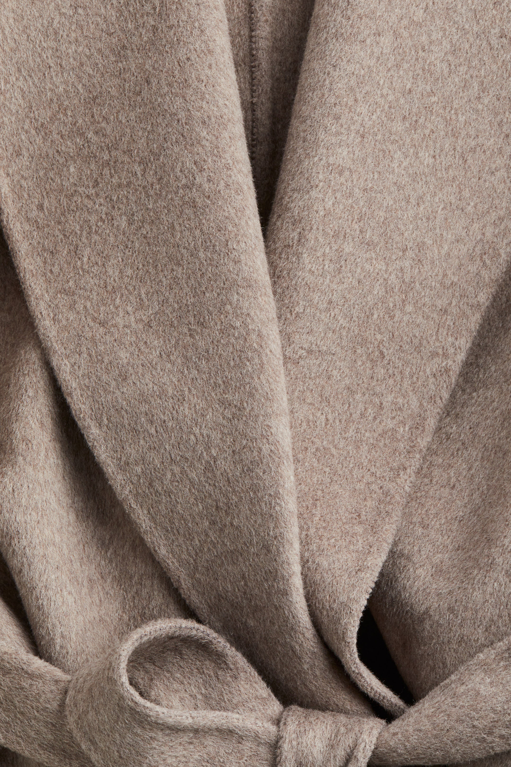 H&M Длинное пальто ручной работы из смесовой шерсти, бежевый