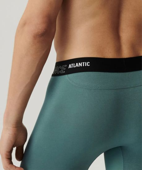 Трусы мужские боксеры (1 шт) удлиненные, Atlantic MH-1181 бамбук, изумрудный