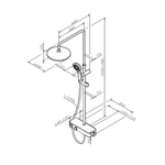 Душевая система с термостатом AM.PM Inspire V2.0 F0750A422 Черный