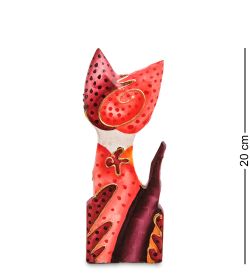 99-059 Фигурка «Кошка» н-р из двух 25, 20 см (албезия, о.Бали)