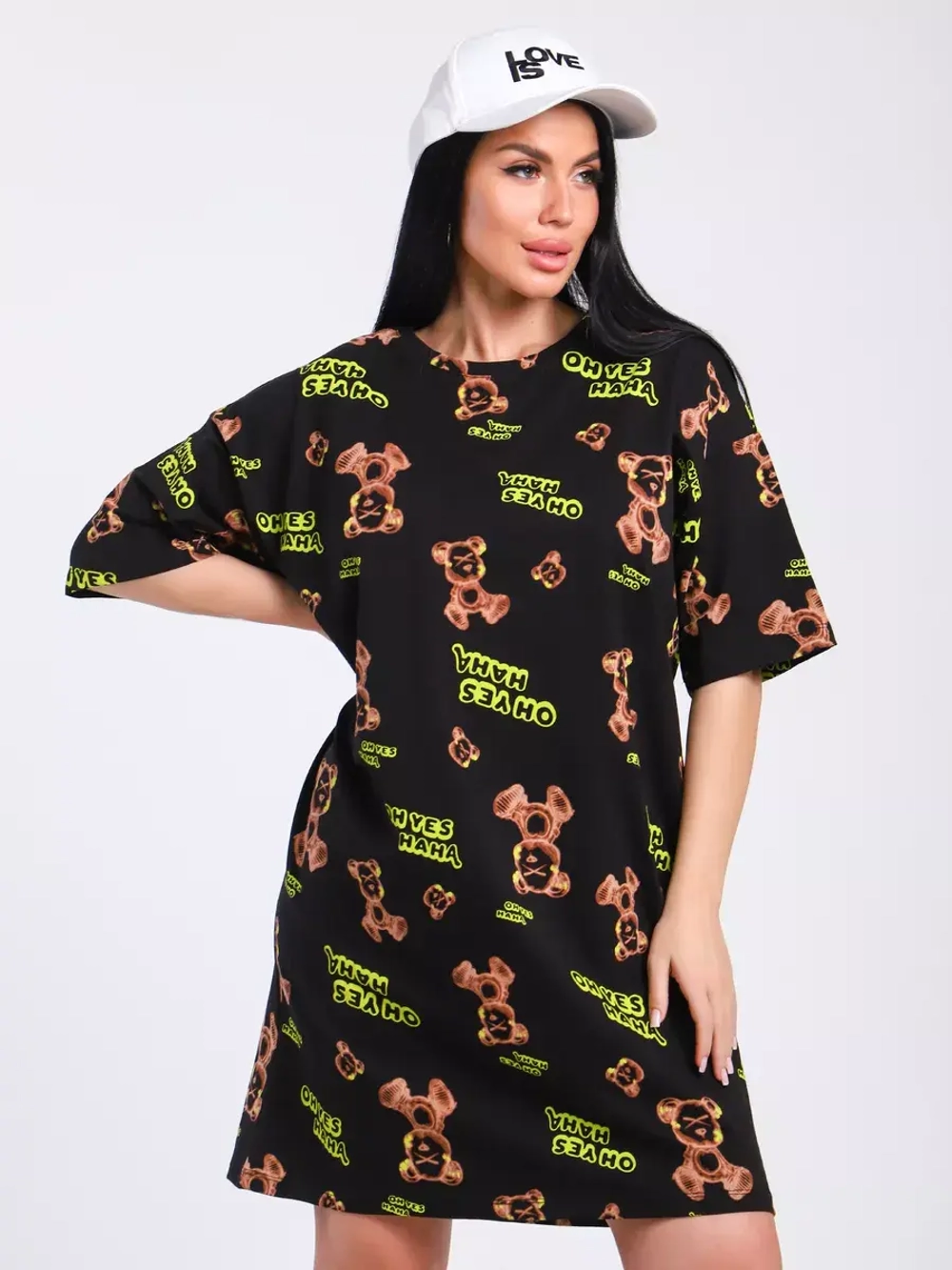 Платье-футболка спортивное оверсайз