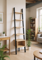 Стеллаж Vadis 3, цвет дуб крафт золотой / черное дерево