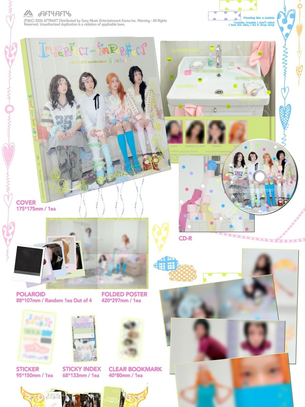 Альбом FIFTY FIFTY - IMPERFECT-I'MPERFECT 4th Mini Album RANDOM Version