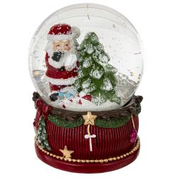 GAEM Фигурка декоративная "Дед Мороз/Снеговик" в стекл шаре, L6 W6 H8,5 см, 2в.