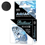 Плетеный шнур для рыбалки AQUA Black Brilliant зимний