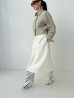 Рубашка укороченная из хлопка CROP