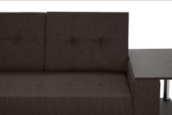 Угловой диван-кровать из массива бруса Вольберг со столиком