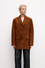 Jacket suede sand color