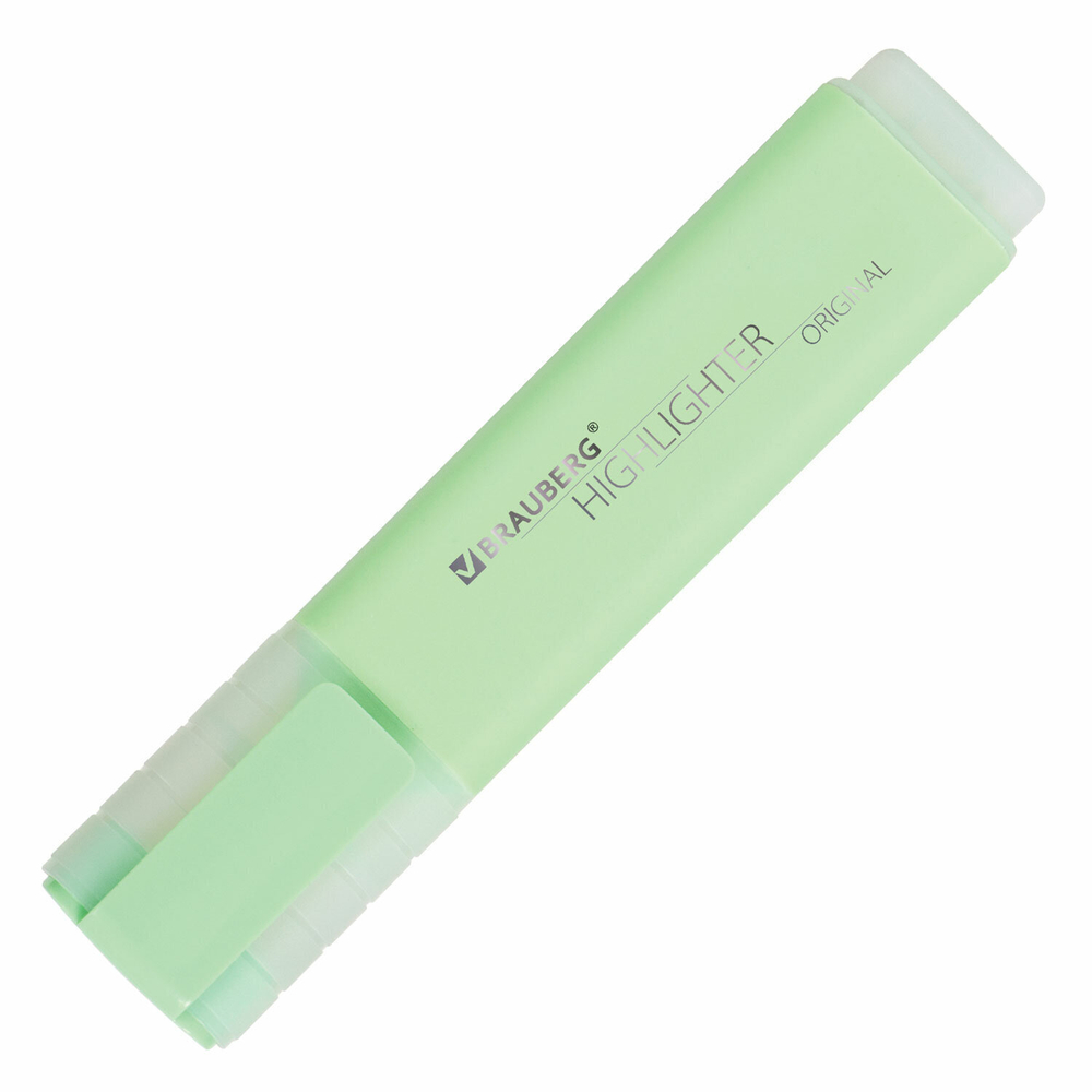 Текстовыделитель BRAUBERG "ORIGINAL PASTEL" МЯТА линия 1-5 мм (24 штуки в упаковке)