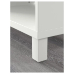 Открытый книжный шкаф - IKEA BESTÅ/BESTA, 60x40x202 см, белый, БЕСТО ИКЕА