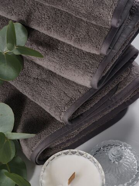 Набор полотенец 3шт Claire Batiste Atelier Ile темный серо-коричневый