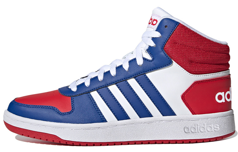 Adidas Hoops 2.0 Mid "White Blue Red"