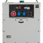 Электростанция дизельная с воздушным охлаждением HYUNDAI DHY 20000SE-3 в кожухе