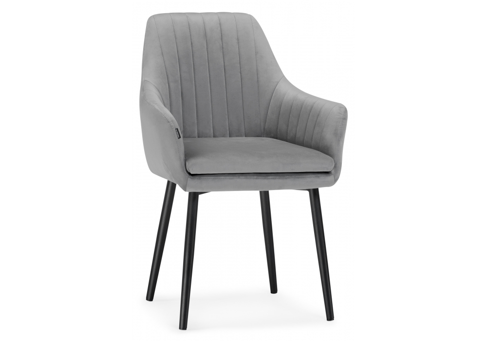 Стул на металлокаркасе Woodville на металлокаркасе Райнер MR -11, черный, ножки черные