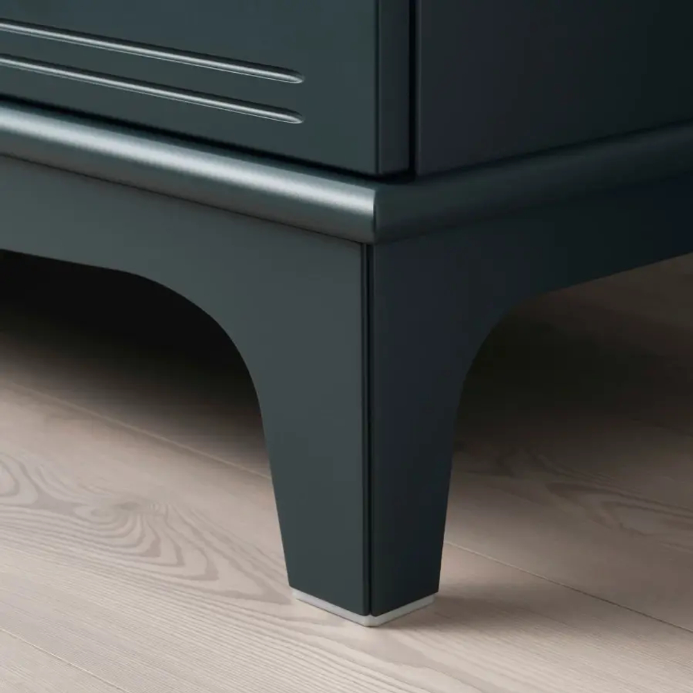 Шкаф - IKEA LOMMARP, 102x101 см, темно-сине-зеленый ЛОММАРП ИКЕА