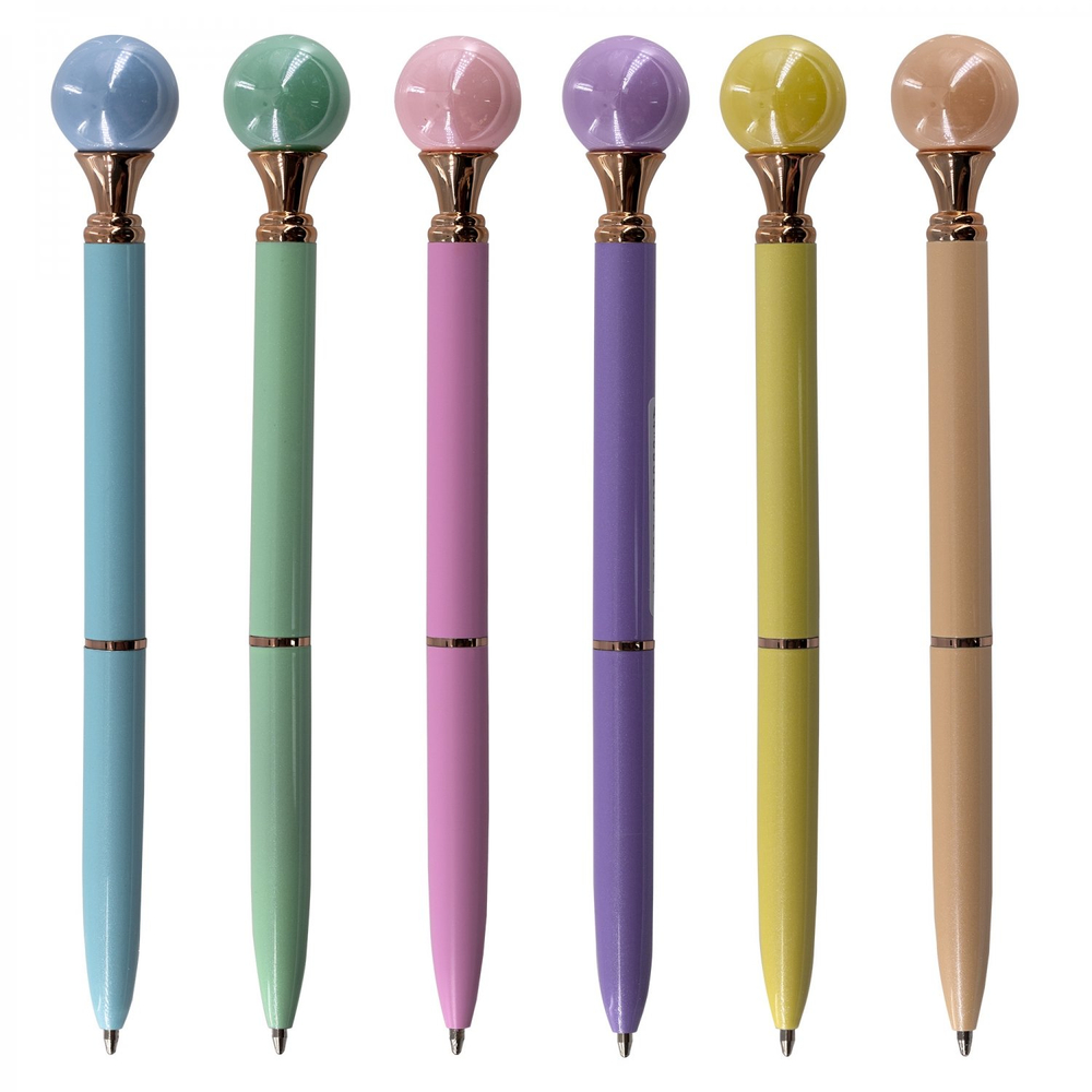 Ручка подарочная шариковая Alingar, синяя, 1.0 мм, металлический корпус, поворотный механизм, "Шар", ассорти, карт. уп.