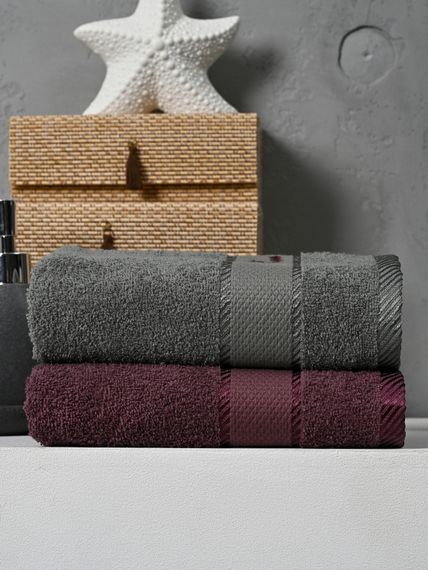 Набор махровый халат мужской и женский с полотенцами PIERRE CARDIN