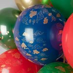 Шар (12''/30 см) Дракон на Удачу, Ассорти, пастель, 5 ст, 25 шт.